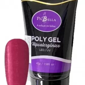 Piu Bella Polygel 45g / Gliter Vermelho