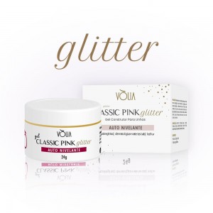 Gel Classic Pink Glitter 24g - Vólia